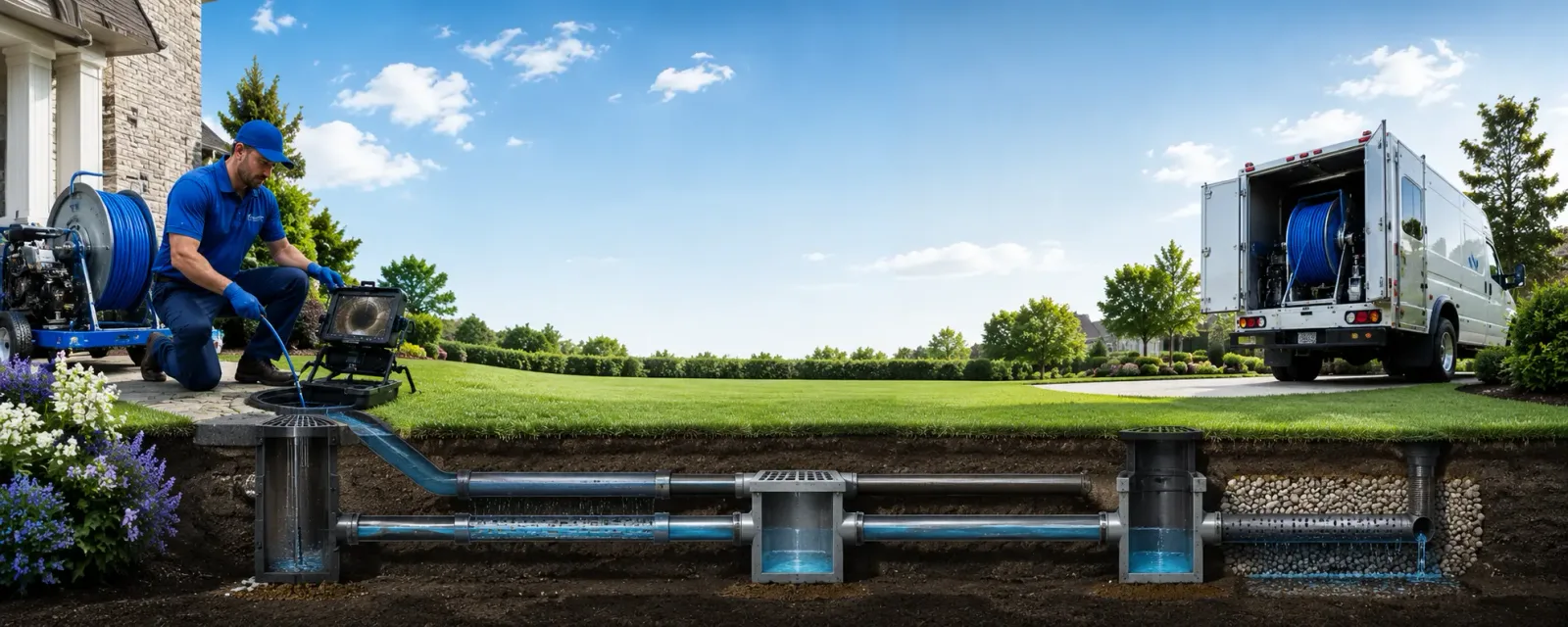 Outdoor drain cleaning information for Sullivan, MO